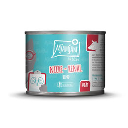 Produktbild von MjAMjAM VetCat Diätfutter Renal Rind Nassfutter für Katzen 6x200g