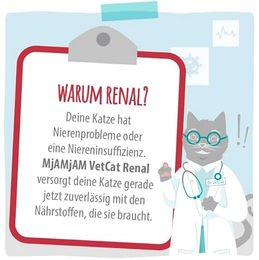 Produktbild von MjAMjAM VetCat Premium Nassfutter für Katzen Renal Diät Pute getreidefrei 6 x 200g - 6 x 200 g