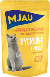 Produktbild von Mjau Katzen Nassfutter Huhn in Gelee getreidefrei und ohne Zucker 12 x 85 g - 12 x 85 g