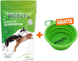 Mobeel Heel Pulver für Hund und Katze 150 g mit gratis Mobeel Faltnapf – Bild 1 von 1