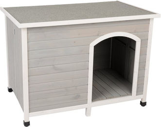 Produktbild von Modern Living Bergen Faltbare Hundehütte aus Holz in Größe L mit wasserdichtem Material