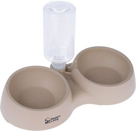 Produktbild von Modern Living Doppelnapf Kandy aus Bambus 2 x 400 ml Beige - 400 ml