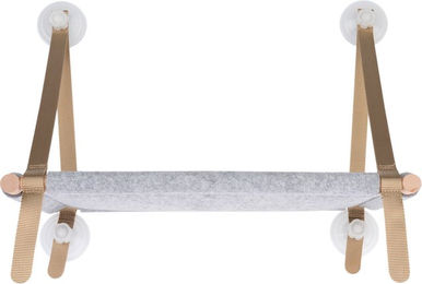 Produktbild von Modern Living Fensterliege Billund Katzenkissen aus Holz in Grau L 54 x B 31,5 x H 42 cm