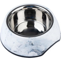 Produktbild von Modern Living Futternapf Athen aus Edelstahl 400 ml Weiß Grau - 400 ml