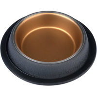 Produktbild von Modern Living Futternapf El Dorado aus Edelstahl in Schwarz-Gold 200 ml Ø 15,5 cm - 200 ml