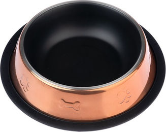 Produktbild von Modern Living Futternapf Maipu aus Edelstahl 490 ml Ø 21 cm Schwarz Kupfer - 490 ml