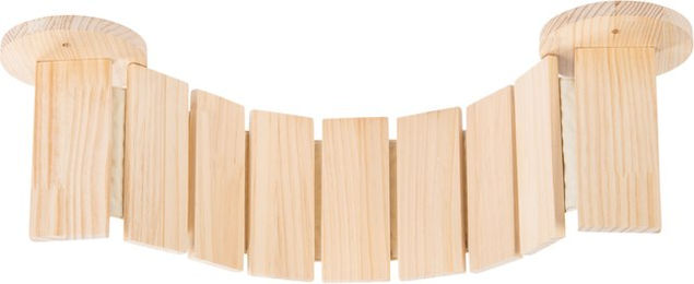 Modern Living Hängebrücke Sia Kratzmöbel aus Holz zur Wandmontage Beige 83cm – Bild 1 von 9