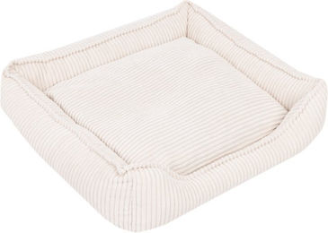 Modern Living Hundebett Helena aus Cord in Beige mit Memory Schaum für alle Altersstufen Größe S – Bild 1 von 10