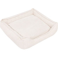 Produktbild von Modern Living Hundebett Helena aus Cord in Beige mit Memory Schaum für alle Altersstufen Größe S