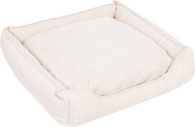 Modern Living Hundebett Helena aus Cord mit Memory Schaum in Beige 85x80x22 cm – Bild 1 von 10