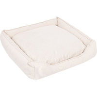 Produktbild von Modern Living Hundebett Helena aus Cord mit Memory Schaum in Beige 85x80x22 cm