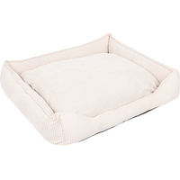 Produktbild von Modern Living Hundebett Helena Cord Beige 105 x 95 x 24 cm mit Memory Schaum