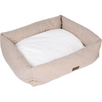 Produktbild von Modern Living Hundebett Muscat in Beige und Weiß L 85 x B 75 x H 22 cm