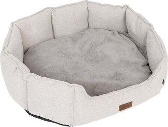 Produktbild von Modern Living Hundebett Phoenix für alle Altersstufen in Beige Weiß Grau L 77 x B 65 x H 23 cm
