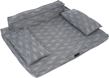 Produktbild von Modern Living Hundesofa Kingman Hundebett für mittlere Hunde L 98 x B 80 x H 23 cm aus Polyester