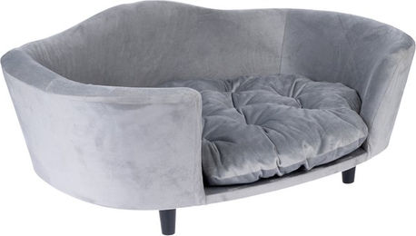 Produktbild von Modern Living Hundesofa Nashville Hundebett aus Polyester in Grau Silber Schwarz oder Grün L 80 x B 53 x H 32 cm