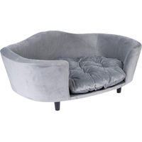 Produktbild von Modern Living Hundesofa Nashville Hundebett aus Polyester in Grau Silber Schwarz oder Grün L 80 x B 53 x H 32 cm