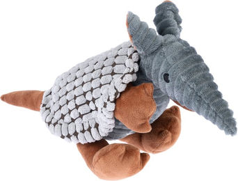 Produktbild von Modern Living Hundespielzeug Burgos Quietschspielzeug aus Polyester in Braun und Grau 37 x 14 x 17 cm