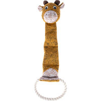 Produktbild von Modern Living Hundespielzeug Mombasa Giraffe Plüschspielzeug aus Polyester Gelb Braun 44 x 13 x 7 cm