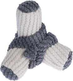 Produktbild von Modern Living Hundespielzeug Syracuse Plüschspielzeug aus Polyester in Beige und Grau 20 x 20 x 18 cm