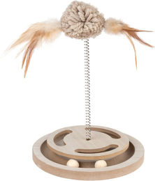 Produktbild von Modern Living Interaktives Katzenspielzeug Comporta aus Holz in Beige - 1 Stk.