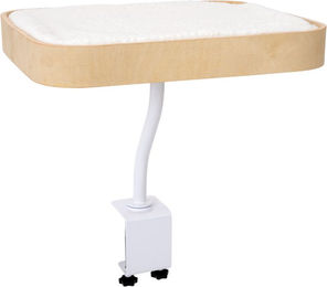 Modern Living Katzenbett aus Plüsch in Weiß oder Beige 48 x 40 x 6 cm – Bild 1 von 1