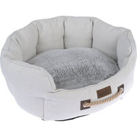 Produktbild von Modern Living Katzenbett Carrara aus Polyester in Weiß und Grau L 60 x B 50 x H 22 cm
