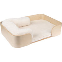 Produktbild von Modern Living Katzenbett Mora aus Holz in Natur für alle Altersstufen L 68 x B 48 x H 14 cm