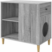 Produktbild von Modern Living Katzenhaus Grau aus Holzwerkstoff, Polyester und Sisal 72 x 42,5 x 70 cm