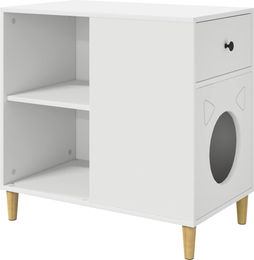 Modern Living Katzenhöhle aus Holzwerkstoff und Sisal in Weiß 42 x 70 cm – Bild 1 von 1