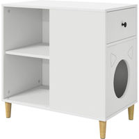 Produktbild von Modern Living Katzenhöhle aus Holzwerkstoff und Sisal in Weiß 42 x 70 cm