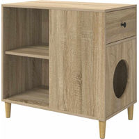 Produktbild von Modern Living Katzenhöhle Sonoma aus Holzwerkstoff mit Sisal und Polyester in Braun und Beige 42 x 70 cm