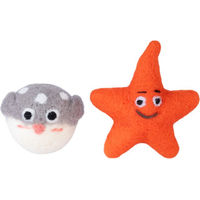 Produktbild von Modern Living Katzenspielzeug-Set Maafushi 2er Set aus Wolle in Grau Orange und Bunt