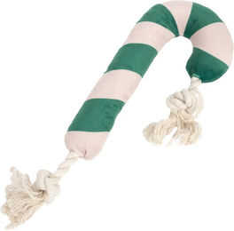Produktbild von Modern Living Kauspielzeug Zuckerstange für Hunde aus Polyester in Grün und Weiß 30 x 12 x 4 cm