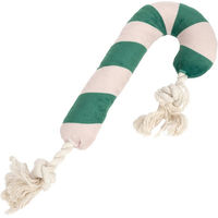 Produktbild von Modern Living Kauspielzeug Zuckerstange für Hunde aus Polyester in Grün und Weiß 30 x 12 x 4 cm