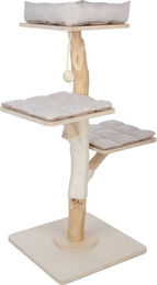 Modern Living Kratzbaum Brixen für Katzen aus Holz in Natur und Creme mit 130cm Höhe – Bild 1 von 10