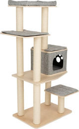 Produktbild von Modern Living Kratzbaum Havana XL für Katzen in Hellgrau mit Sisal