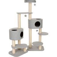 Produktbild von Modern Living Kratzbaum Oxford Jumbo für Katzen in Hellgrau mit Sisal