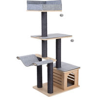 Produktbild von Modern Living Kratzbaum Raleigh für Katzen aus Holz in Grau