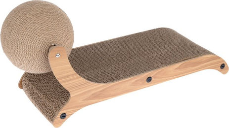 Produktbild von Modern Living Kratzbrett Valencia aus Kratzpappe in Beige und Braun L 50 x B 20 x H 26 cm