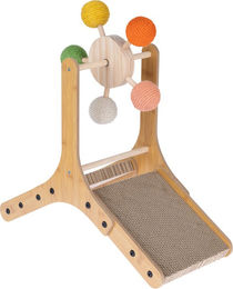 Produktbild von Modern Living Kratzmöbel Den Haag Kratzbrett für Katzen aus Pappe in Beige Braun Bunt L 56 x B 24 x H 57 cm