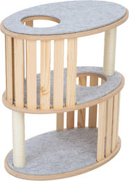 Produktbild von Modern Living Kratztonne Verona M für Katzen aus Sisal in Grau H 66,5 x L 59 x B 37 cm