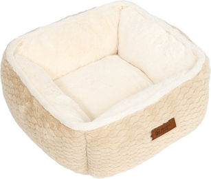 Produktbild von Modern Living Kuschelbett Aarhus Hundebett und Katzenbett Beige L 47 x B 47 x H 21 cm