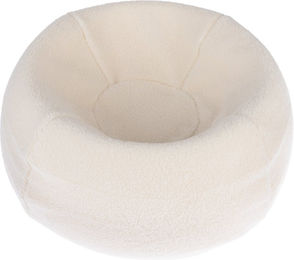 Produktbild von Modern Living Kuschelbett Oia Hundekissen und Katzenbett mit Memory Foam in Beige und Weiß Ø 51 x H 22 cm