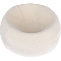 Produktbild von Modern Living Kuschelbett Oia Hundekissen und Katzenbett mit Memory Foam in Beige und Weiß Ø 51 x H 22 cm