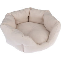 Produktbild von Modern Living Kuschelbett Ostuni Katzenbett und Hundebett Beige Ø 50 x H 18 cm