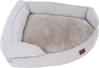 Produktbild von Modern Living Minimalist Hundebett Montreal Grau Weiß aus Polyester 100 x 100 x 30 cm