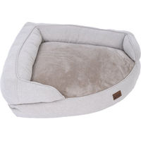 Produktbild von Modern Living Minimalist Hundebett Montreal Grau Weiß aus Polyester 100 x 100 x 30 cm