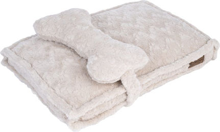 Produktbild von Modern Living Minimalist Hundematte Kuta Beige Polyester Größe XS 60 x 40 x 8 cm
