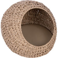 Produktbild von Modern Living Outdoor Katzenkorb Byron Bay aus Bananenblatt in Braun und Beige Ø 46 x H 33 cm